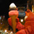 Alternate view of Main Street, Bar Harbor at night, featuring the lobster in front of Ben & Bill's ice cream shop.